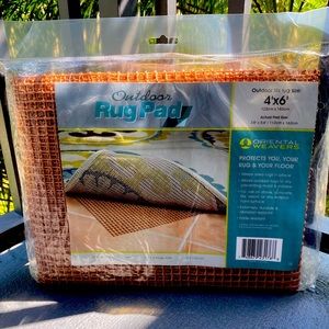 Outdoor Rug Pad - Outdoor fits rug size 4’x6’